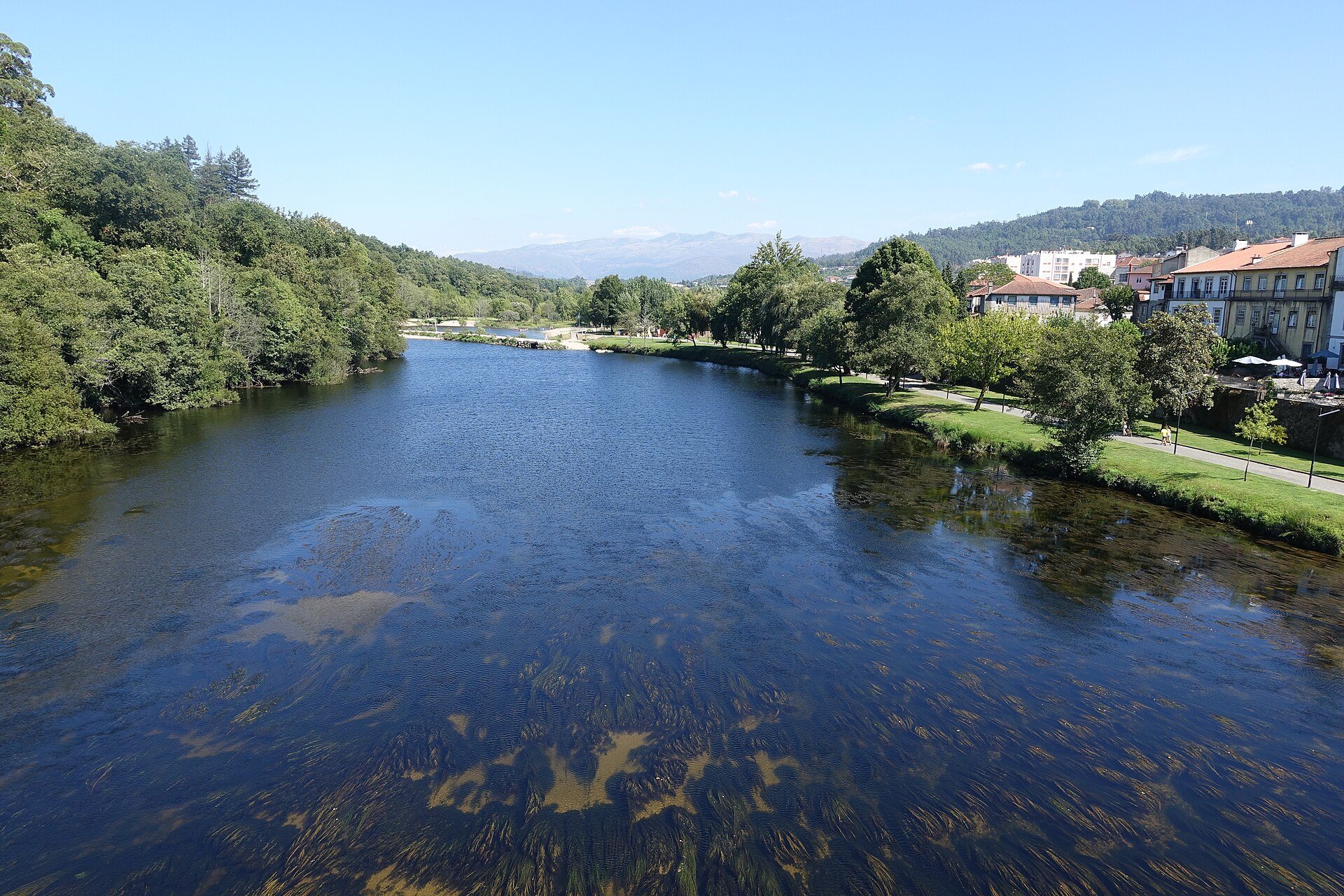 The Lima river at Ponte de Lima, by the riverside path