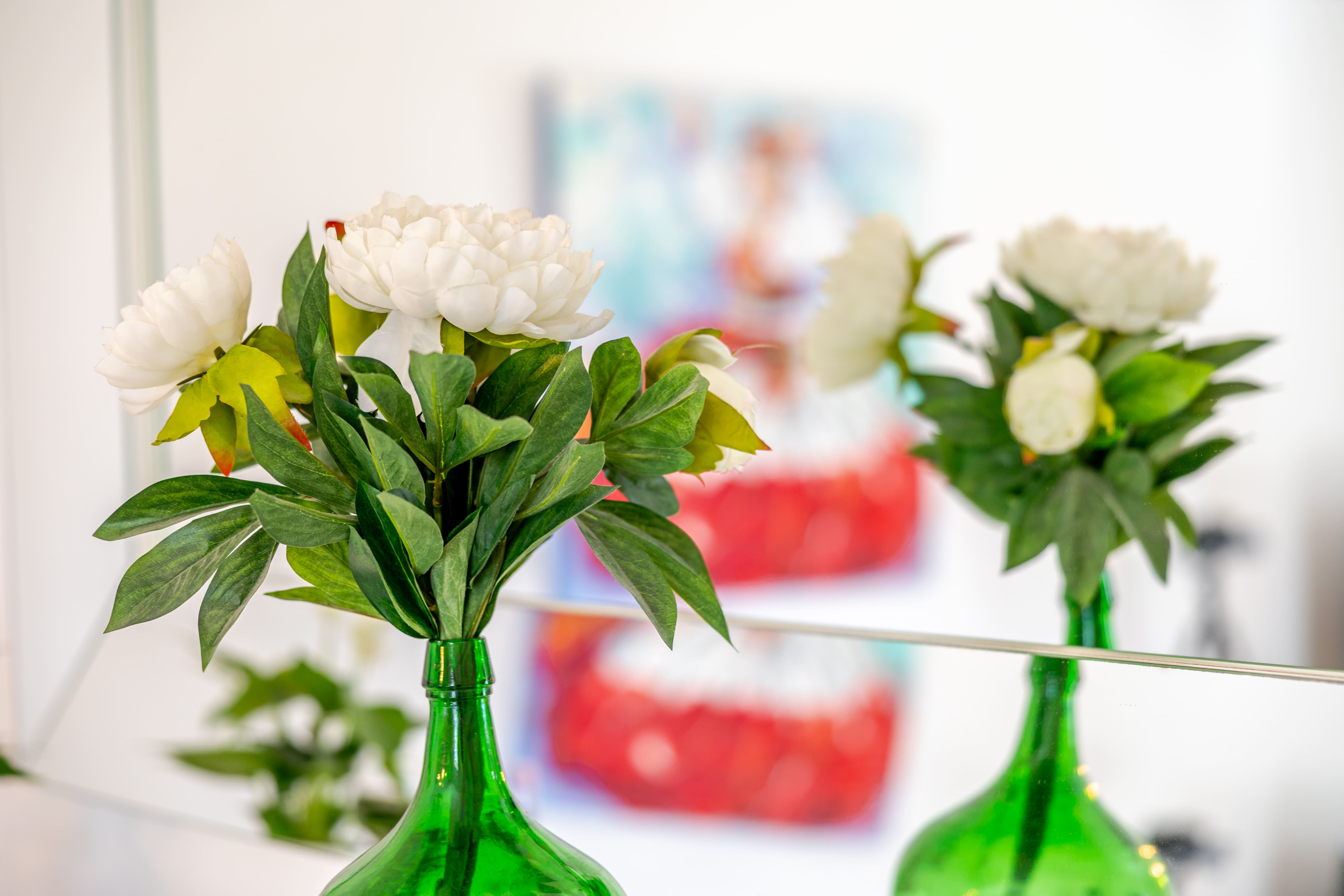 Flowers and interior detail at the house