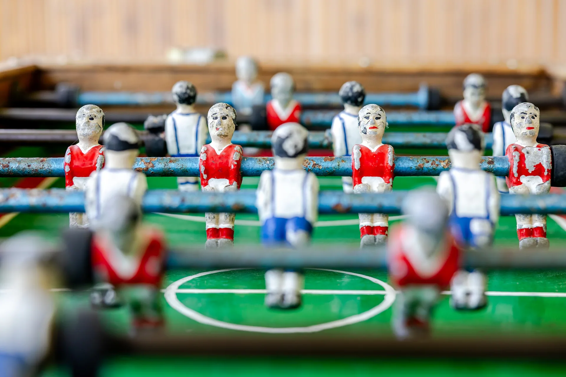 Table football in the games room